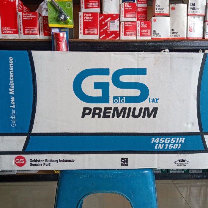 Ready Aki truk/ Aki Genset/ GS Premium N150/GSN150 Goldstar/ Aki Kapal