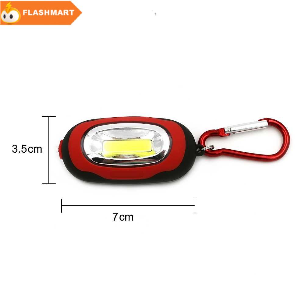 FLASHMART Senter LED Mini COB 25 Lumens dengan Karabiner - BM-9402