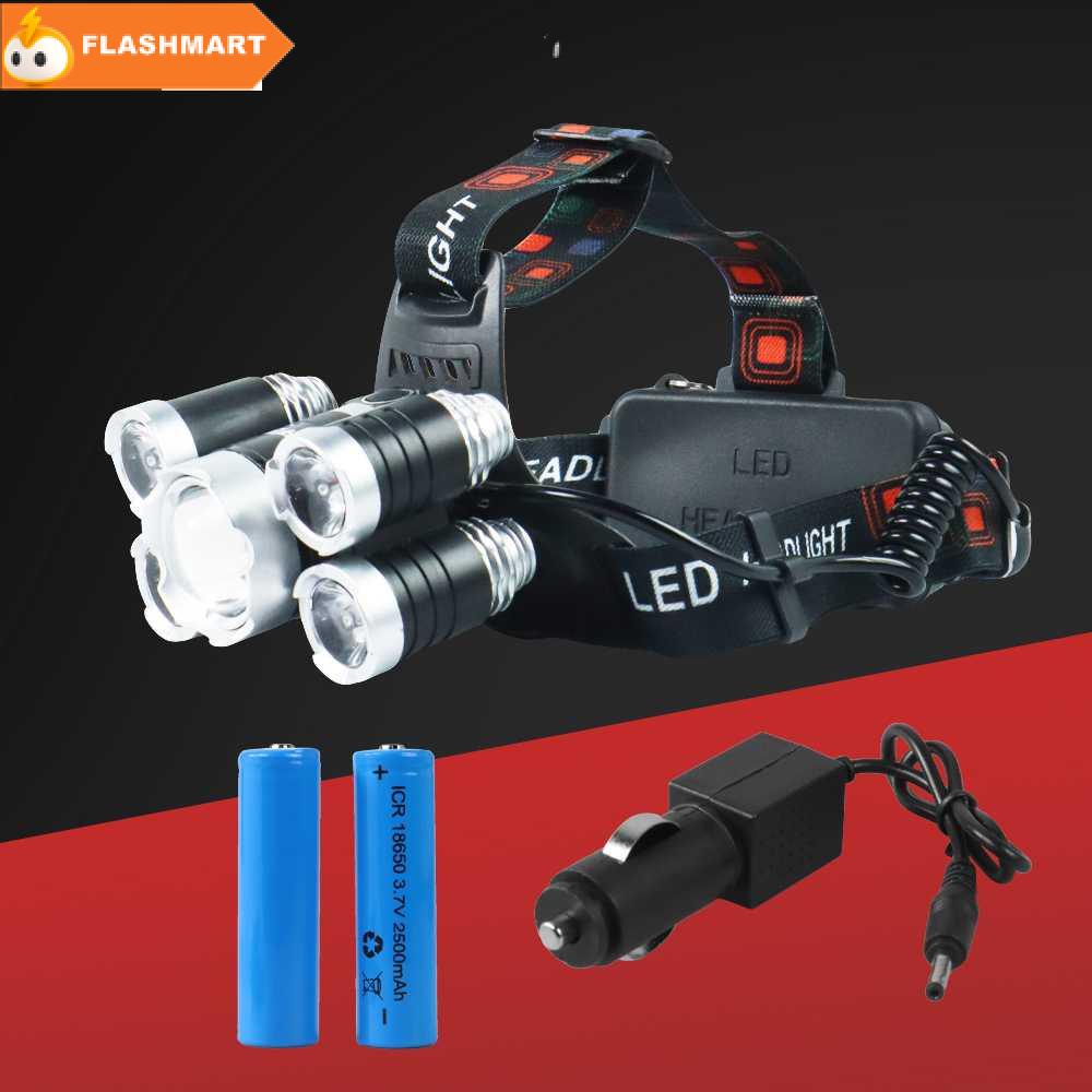 FLASHMART Headlamp Light Cree XML T6+4XPE 40000 Lumens - BL254