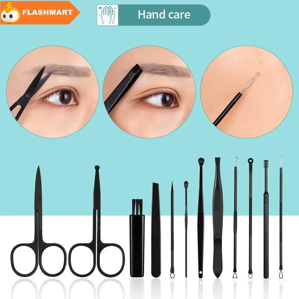 FLASHMART Gunting Kuku Nail Art Set Manicure Pedicure 18 PCS - LM302
