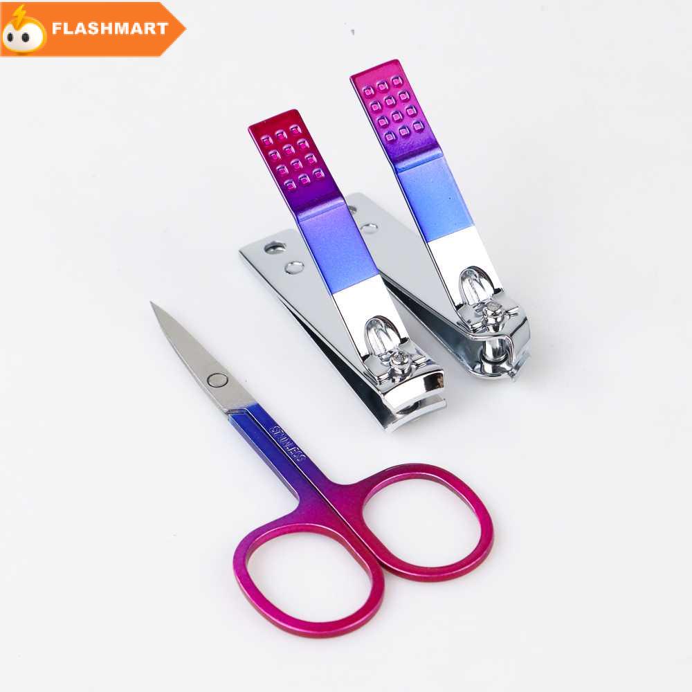 FLASHMART Nail Art Set Gunting Kuku Manicure Pedicure 7 PCS - 7023D