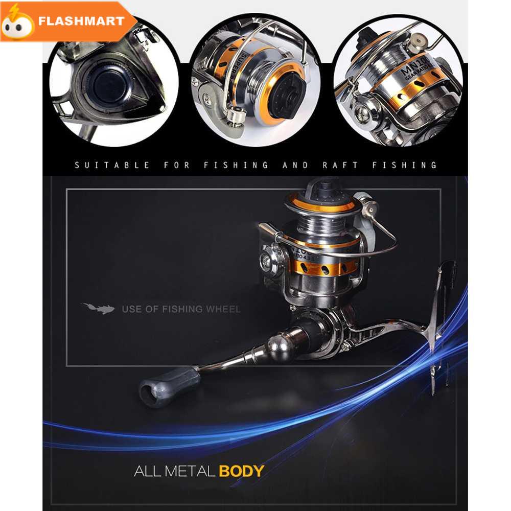 FLASHMART Reel Pancing Mini Spinning Fishing Reel 4.3:1 Gear Ratio - MN100