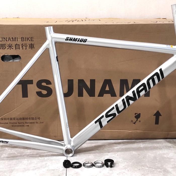 Best Seller Frame Tsunami Snm100 Sepeda Fixie Aluminum Alloy Frame Fork