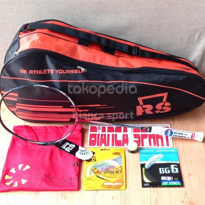 raket badminton RS metric power 10 komplit