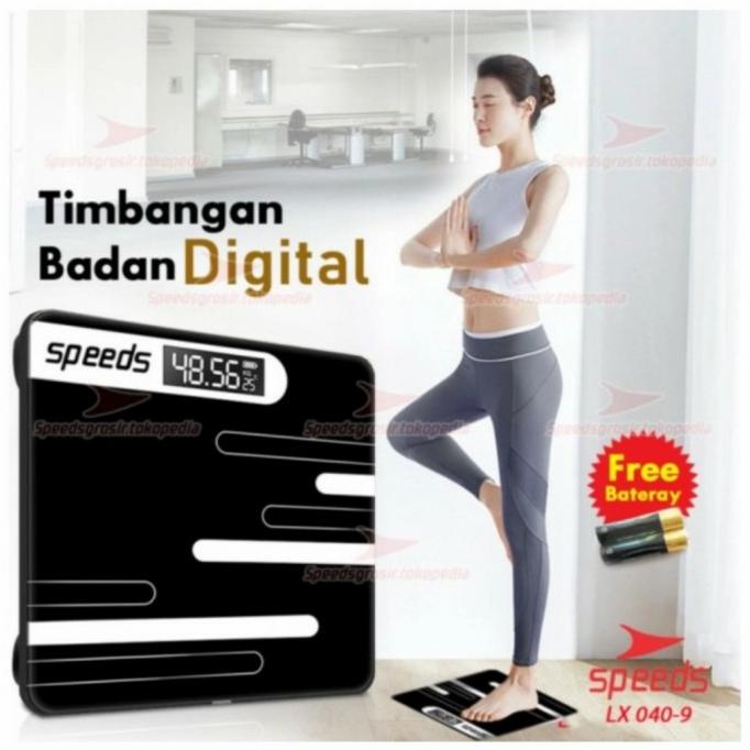 timbangan berat badan digital 30x30cm max 180kg