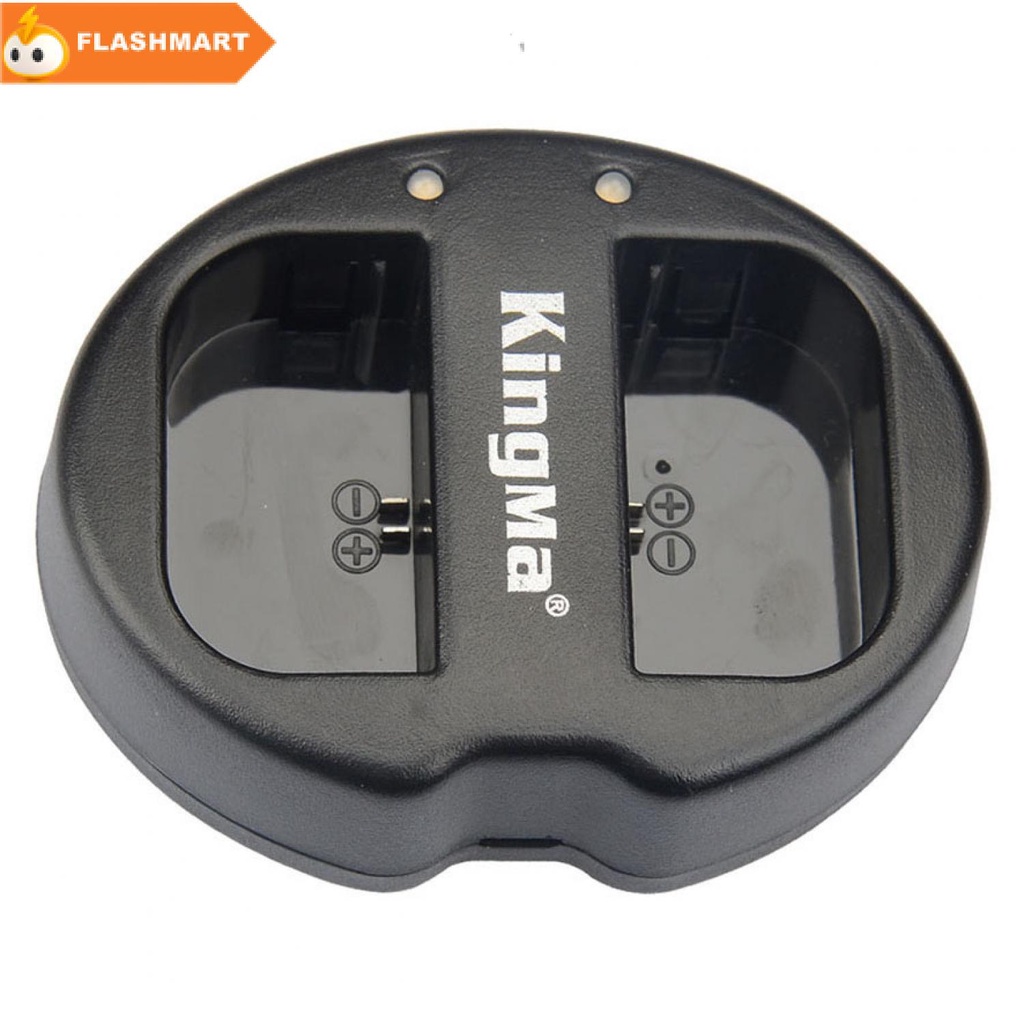 FLASHMART KingMa Charger Baterai 2 Slot Canon 5D2 5D3 70D 60D 6D 7D 7D2 - LP-E6