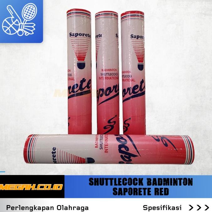 SHUTTLECOCK BADMINTON SAPORETE RED SH310