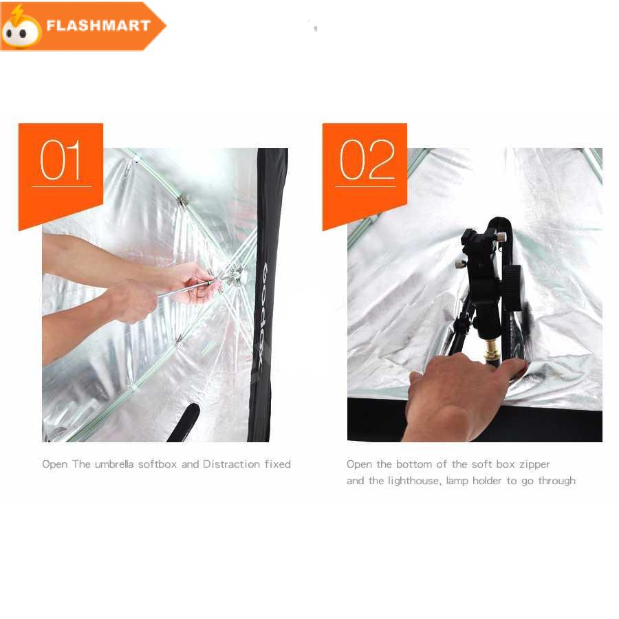 FLASHMART Godox Payung Softbox Reflektor 60x90cm untuk Flash Speedlight - SB-UBW