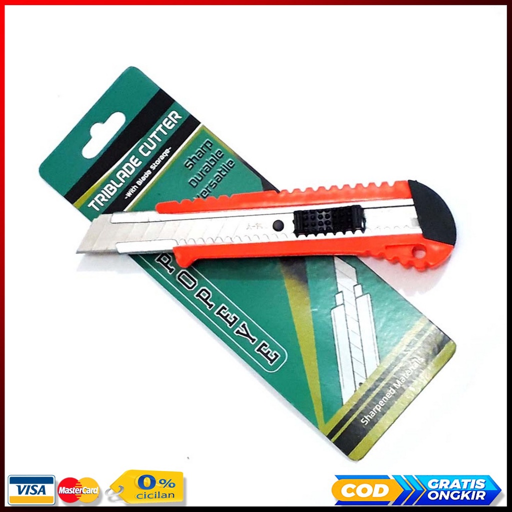 

POPEYE Pisau Cutter Besar Triblade murah dan efisien