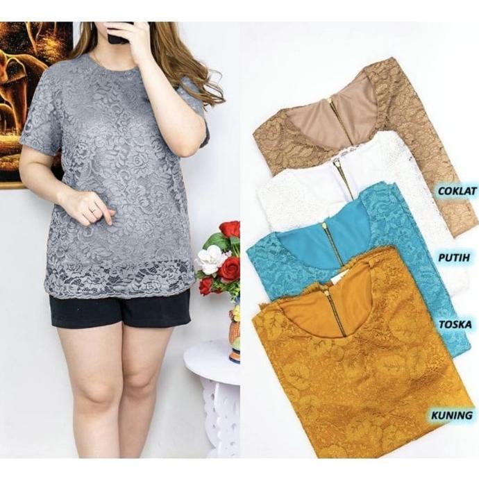 BLOUSE SIFANA BRUKAT ATASAN BROKAT WANITA BAJU ATASAN MODEL KEBAYA