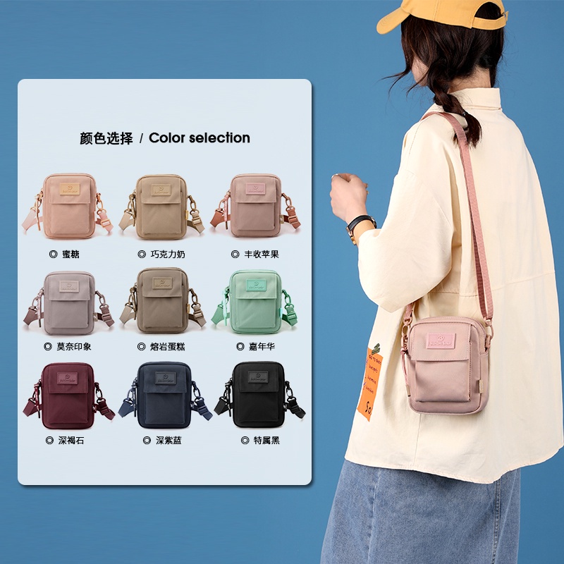 Tas selempang BOBO FASHION 9513 tas selempang wanita nilon waterproof tas original import terbaru