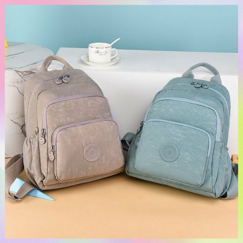 Tas ransel BOBO FASHION seri 5806-6 tas wanita import polyester waterproof ransel original produk