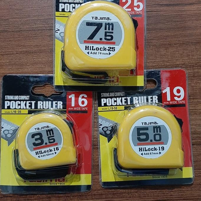 meteran tajima 7.5m/meteran tajima 5m/meteran tajima 3.5m/alat penguku