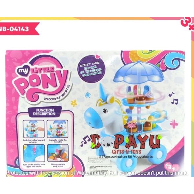 MUST HAVE MAINAN JUAL ES KRIM ES KRIMAN SWEET SHOP PONY YH07L NB04143 TERMURAH