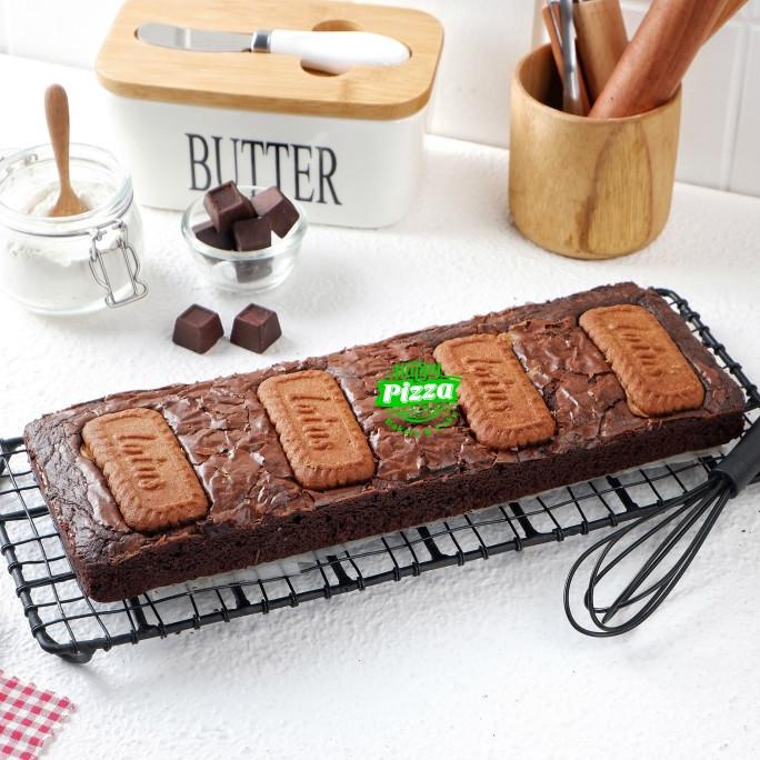 

Brownies Panggang Lotus / Brownies Fudgy biscoff / Ukuran 30x10