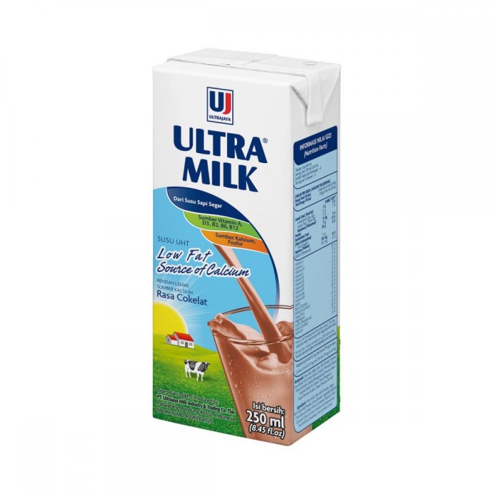 

Ultrajaya Ultra Low Fat High Calcium Cokelat 250ml