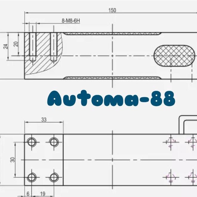 Strain Gauge Pressure Sensor 150Kg Loadcell 150Kg Load Cell 150 Kg