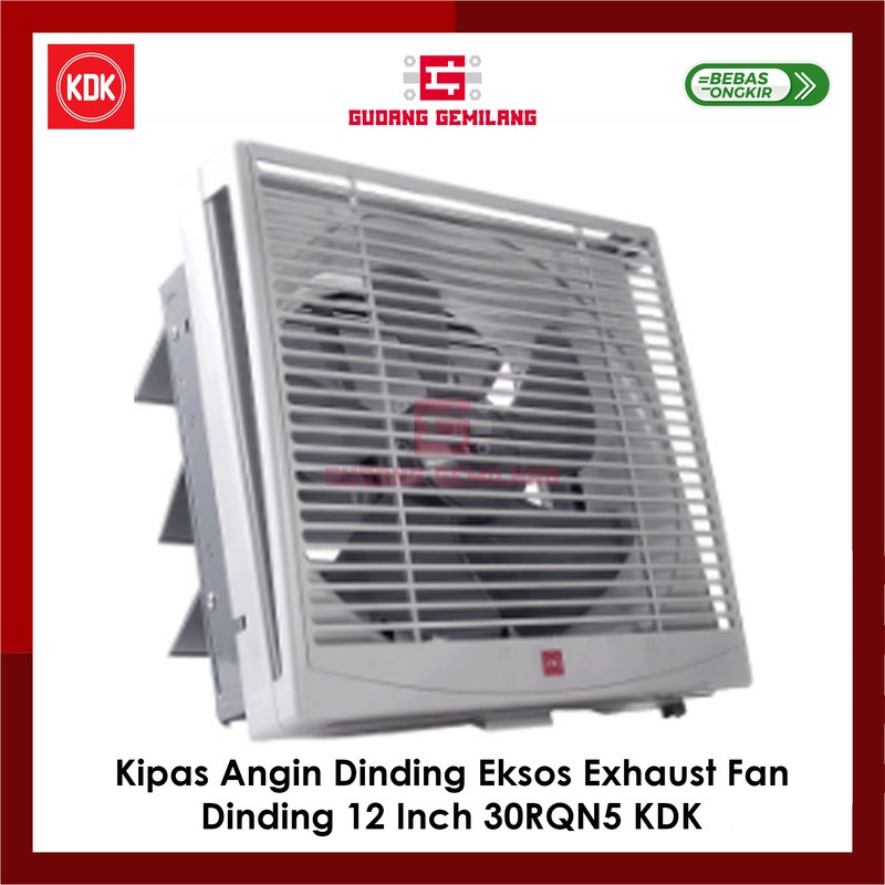 Kipas Angin Dinding Eksos Exhaust Fan Dinding 12 " 12 Inch 30RQN5 KDK