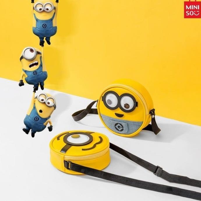 Big Sale Tas Slempang Minion Waistbag Lucu - Miniso Crossbody Bag Pengiriman Cepat