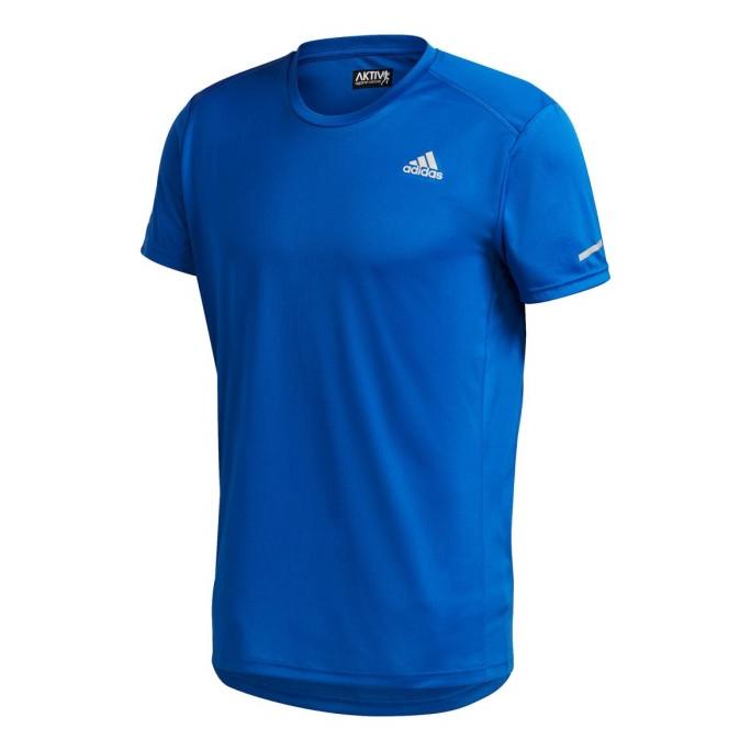 Kaos Adidas RUNNING RUN IT Blue TEE Original