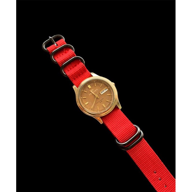 Strap tali jam tangan Nato kanvas merah limited