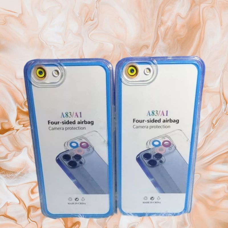 Softcase case slikon kondom bening terbaru type Hp Oppo A83  CLEAR BAG SPACE TPU pelindung camera kamera