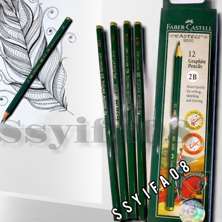 

[KODE DJINP] PENSIL FABER CASTELL 2B ---1 PAK (per 1pak isi 12pcs)