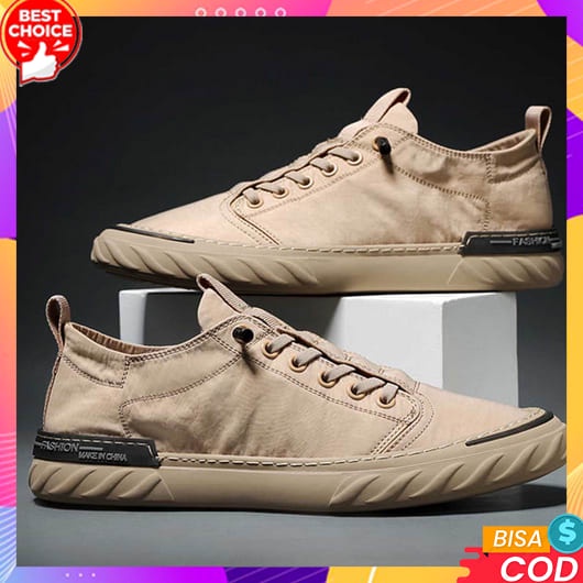 Sepatu Olahraga Pria Cowok Cowo Sekolah Sport Lari Sneakers Sneaker Abu Hitam Murah Sepatu Olah Raga