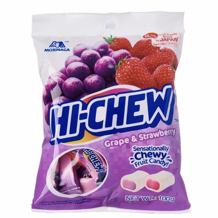 

HI-CHEW Chewy Candy Permen - Strawberry and Grape 100g