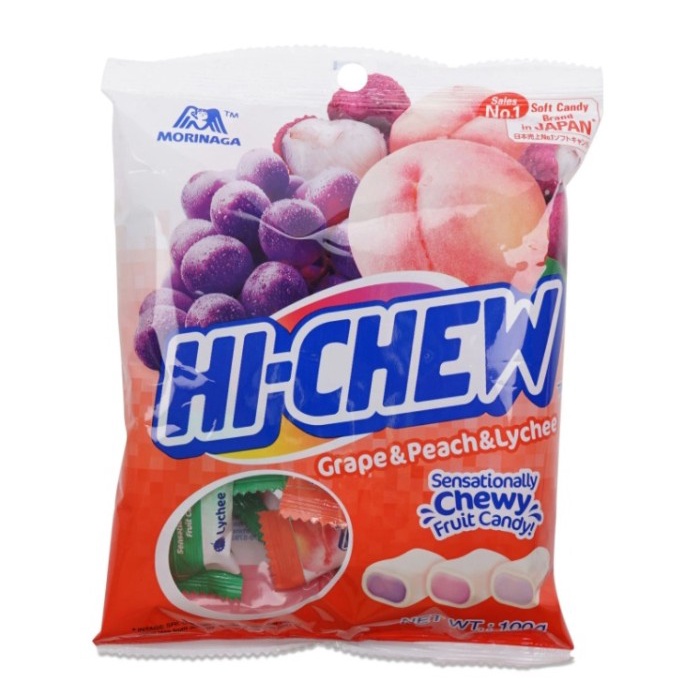 

HI-CHEW Chewy Candy - Grape & Peach & Lychee 100g