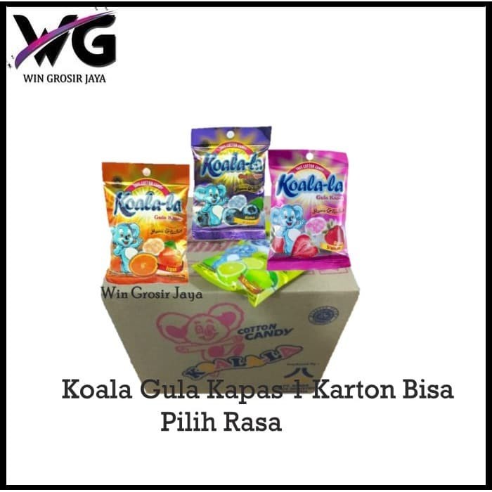 

Cemilan Instant Koala Gula Kapas 1 Dus ISI 60 BUNGKUS