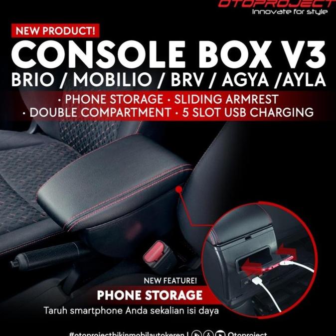 Console Consule Box Honda Brio Mobilio Brv Armrest Tengah Otoproject
