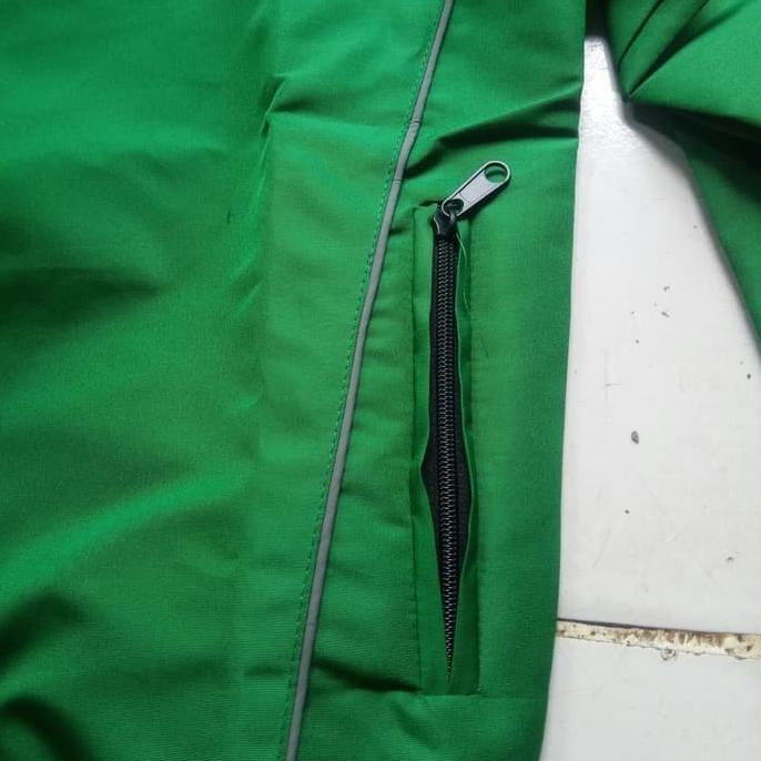 Diskon Bulan Ini Jaket Bomber Ojol Hijau Tua Gojek 1 Sisi Logo Baru Murah Meriah