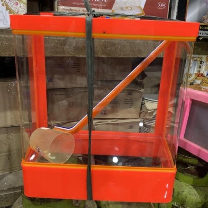 Aquarium Es Buah Acrylic + Gayung / Aquarium Es Kelapa Akrilik /