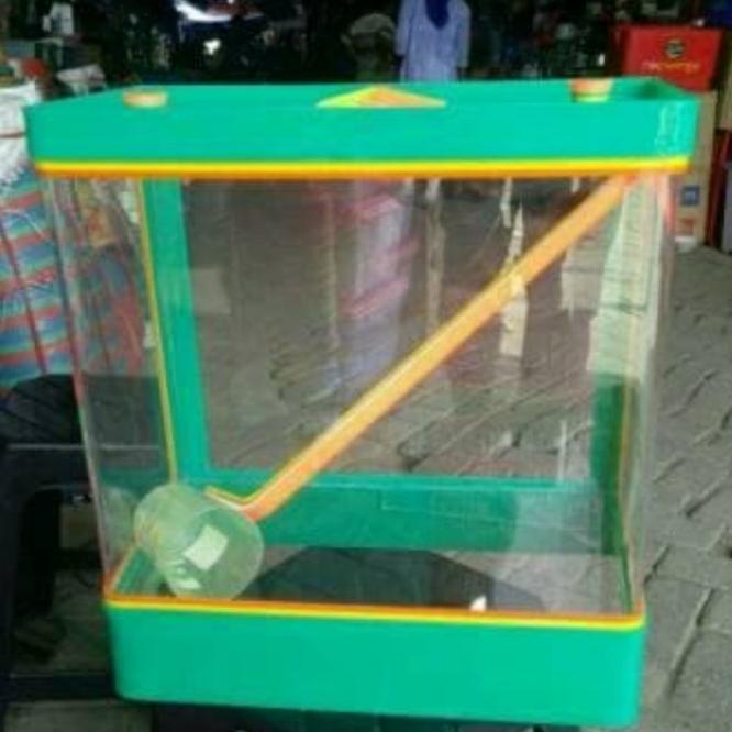 Tempat Es Kelapa Acrylic Es Buah + Gayung / Aquarium Akrilik Kecil Ls