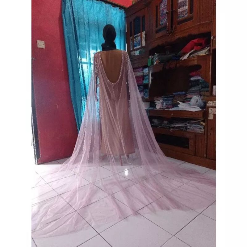 Slayer Jubah Punggung Pengantin/Slayer Hiasan Pengantin/Hiasan Gaun Pengantin