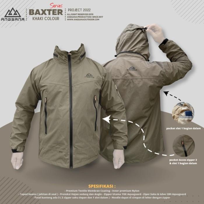Jaket Gunung Goretex 3 Layer Waterproof Angsana Outdoor Baxter Sealed