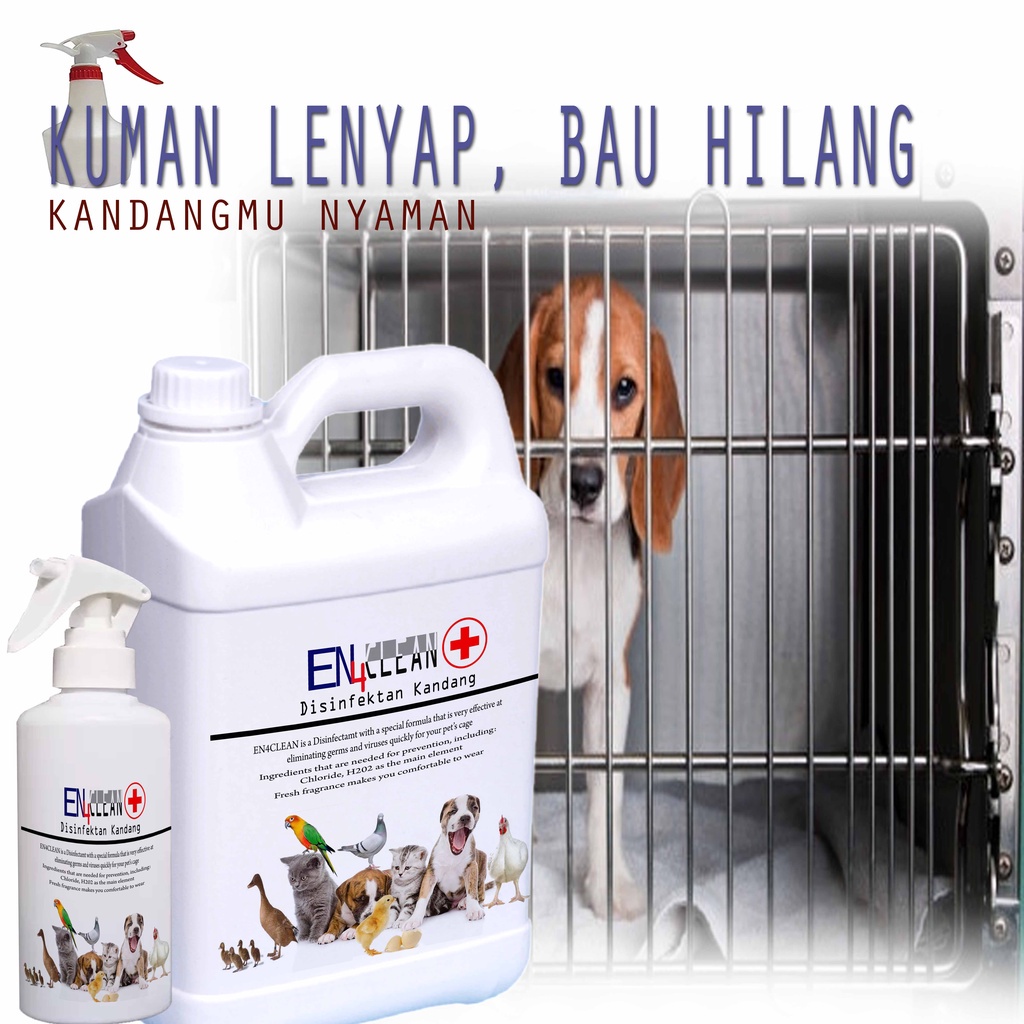 Spray Kandang sampai dengan 1L Desinfektan kandang anjing untuk menghilangkan kuman pada kotoran dan bau kandang anjing EPS20 TKK3