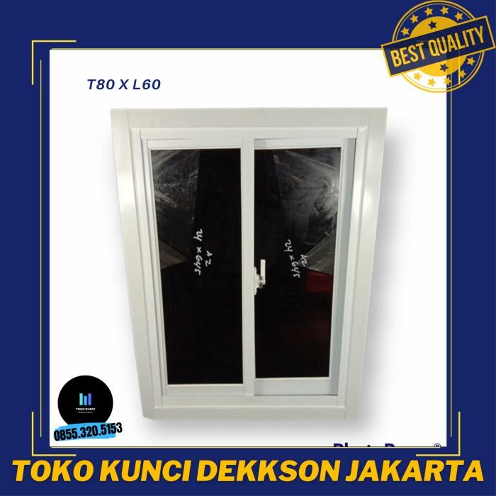 Terlaris Jendela Aluminium Sliding T80Xl60 Cocok Untuk Kamar Dan Kantor