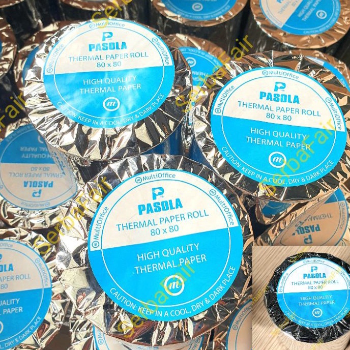 

5.5 COD Kertas Thermal Struk Pasola 80x80 / Kertas Printer Register Tinta Jelas Terang