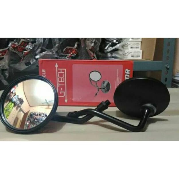 Spion Bulat Clasic Hitam Drat Yamaha & Honda