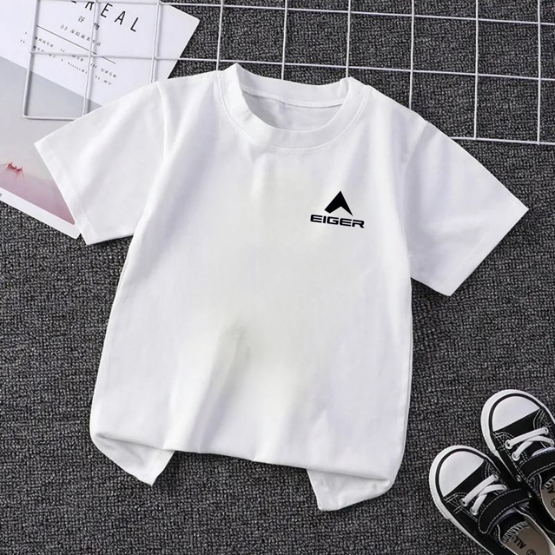 Baju Anak Unisex Kaos Anak Lengan Pendek Eager Pakaian Atasan Anak 2-16Th Baju Oblong Anak Cod