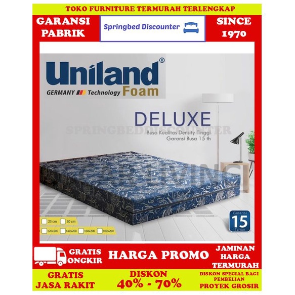 Kasur Busa Matras Anti Kempes MURAH Uniland Foam Deluxe 20 Cm 90x200