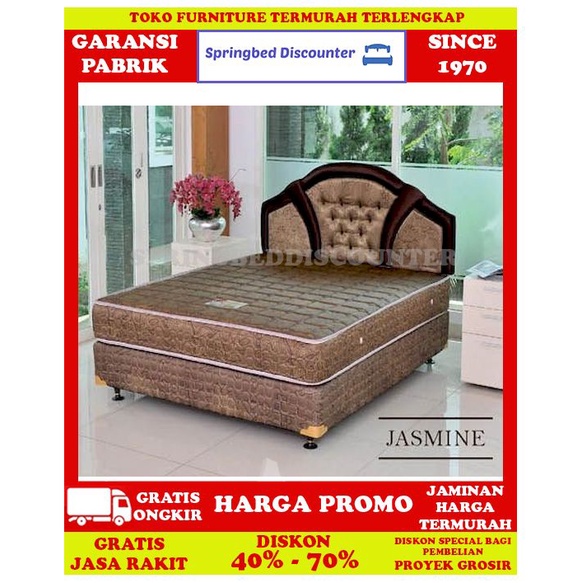 Springbed Spring Bed Uniland Standard HBJasmineCklt 160x200 Kasur Saja