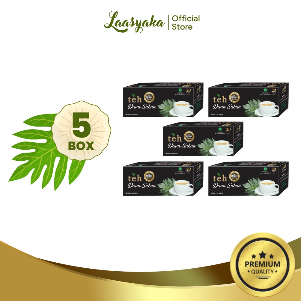 

Pasti Murah.. Teh Daun Sukun Premium Laasyaka Asli (Dapat 5 Box) T6P