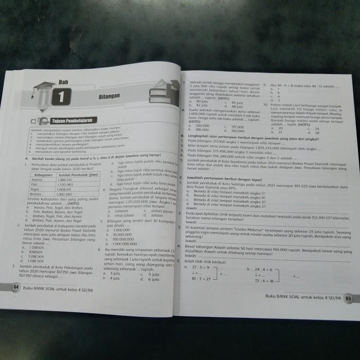 

Buku Soal Latihan Matematika Pancasila Kelas 4 SD Kurikulum Merdeka Best Seller