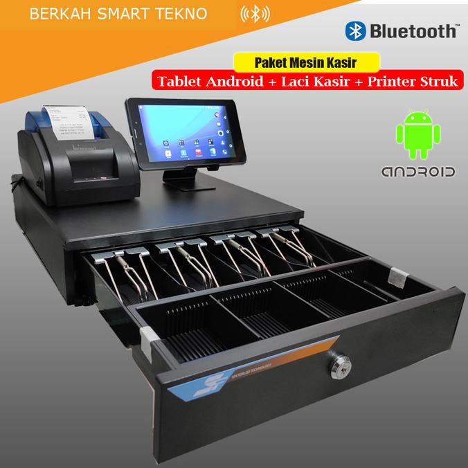 Mesin Kasir Android Bluetooth Satu Set