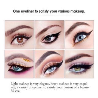 2in1 EYELINER STAMP Wing Eyeliner Liquid Waterproof Stamp Eyeliner 2 in 1 Eyeliner Spidol