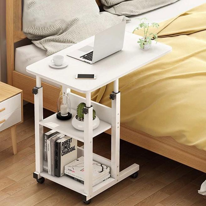 SIN171 Meja Rak Laptop Portable Kerja Baca Tulis Belajar Makan Overbed Ranjang Pasien Adjustable Rem