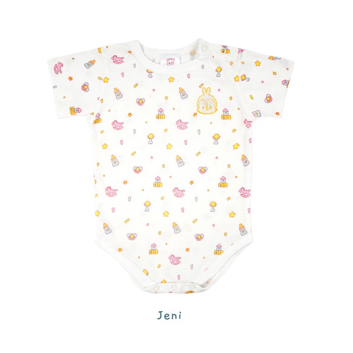 Booyah Baby & Kids Baju Bayi - Pinkfong Pattern Bodysuit (0-1 Tahun)